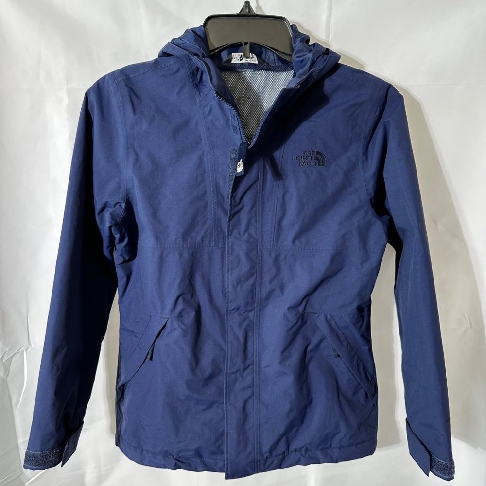 The North Face Blue Nylon Rainjacket Girls M 10 12